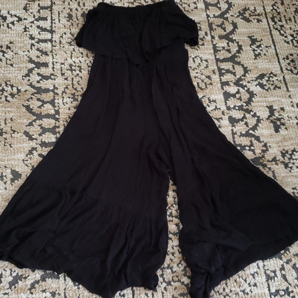 Elan coverup / culottes / jumper, black size small
